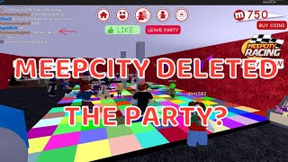 Roblox  Meepcity removed the parties… [upl. by Enyak976]