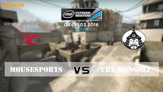 mousesports vs The Mongolz  Gruppe A IEM Katowice 2016  dedust2 [upl. by Hammock70]