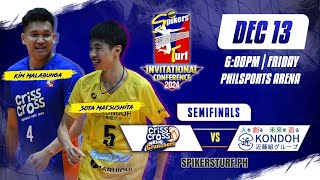 CRISS CROSS vs KONDOHGUMI  Full Match  Semifinals  2024 Spikers Turf Invitational Conference [upl. by Oicinoid322]