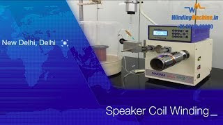 Speaker Coil Voice Coil Winding Process WindingMachinein [upl. by Aniela]