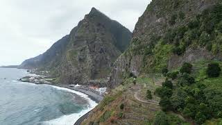 São Vicente  Ilha da Madeira Natureza Praia São  Vicente  Madeira Island Nature Beach [upl. by Nnylrac167]