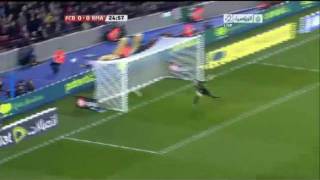 Ozil Amazing Shot vs Barcelona 2512012 Elcalssico [upl. by Montfort]