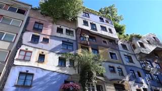 Wien  Vienna Sightseeing  Hundertwasser Architektur [upl. by Ahcilef573]