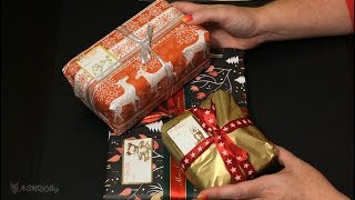 Wrapping Last Minute Christmas Presents ASMR no talking [upl. by Anat]