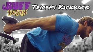 How to Perform Dumbbell Triceps Kickback Exercise [upl. by Ecirahs]