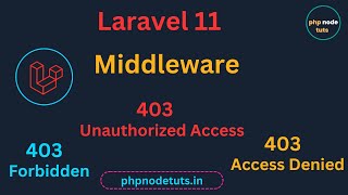 🤯Laravel 11 Middleware  Laravel 11 Middleware Tutorial Laravel 11 Middleware Example  Laravel 11 [upl. by Ayerdna450]