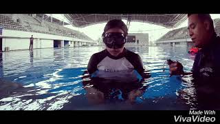 Freediver blackout  Static apnea 402 minute by May freedive is freedom [upl. by Ahsekad701]