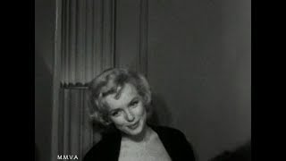 Footage of Marilyn Monroe in NYC 1956  quotIm Going To Retire To Brooklynquot Radio Interview 1955 [upl. by Lissner]