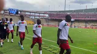 Indomitable Lions warm up in Yaounde [upl. by Jarid]