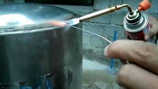 pressure tank welding using aluminum rodEmelito Emfimo tv [upl. by Eila]