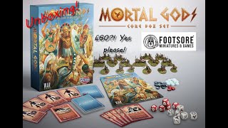 Unboxing Mortal Gods Starter Set by Footsore miniatures  What a way to start a game [upl. by Eerrahs]