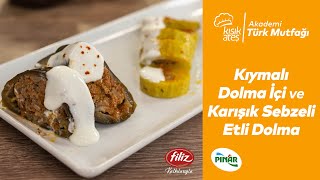 Kıymalı Dolma İçi ve Karışık Sebzeli Etli Dolma Tarifi [upl. by Niu355]