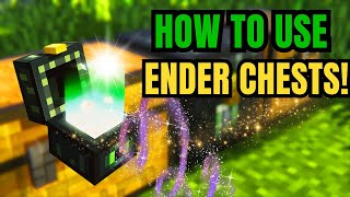 How To Use Ender Chests  Ender Chest Sharing Mechanics  How to link Ender Chests [upl. by Ahsinej]