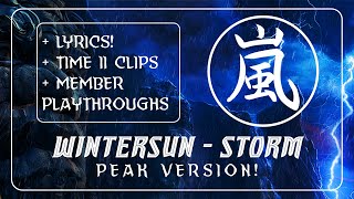 WINTERSUN  STORM w Lyrics  Time II Clips  Peak Version [upl. by Notlrac]