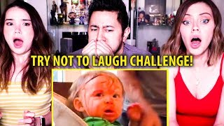 TRY NOT TO LAUGH CHALLENGE FUNNY KIDS FAILS VINES COMPILATION  Reaction [upl. by Eelam]