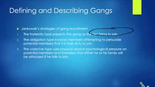 Gangs and Delinquency pt1  recitation [upl. by Asit]