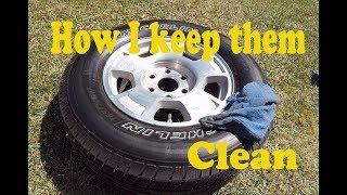 How to clean the wheels on my Tahoe SS and Z28 Also a lesson on how not to maintain your wheels [upl. by Htessil]