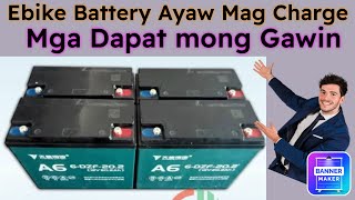 Ebike battery ayaw mag charge dapat Mong Gawin [upl. by Gruchot]