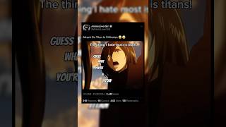 Aot funny edit 🙃 Credit to gigguk shorts anime aot memes funny editing [upl. by Nirda]