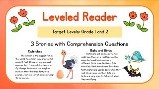 Reading for Grade 1 and Grade 2  Reading Comprehension  Learn English Through Stories Set 11 [upl. by Nav]