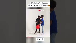 20 girls vs 1 rapper lil rt amp fng lil king fyp ￼￼Viral ￼ rapperlife [upl. by Aknayirp]