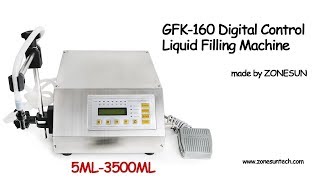 How to use the GFK160 Digital Control Liquid Filling Machine [upl. by Karyl331]