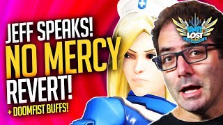 Overwatch  NO Mercy NERF Revert Doomfist BUFFS  Torbjorn Rework  Jeff Kaplan Speaks [upl. by Savvas]