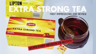 LIPTON EXTRA STRONG TEA  Taste test and Review [upl. by Enileme]