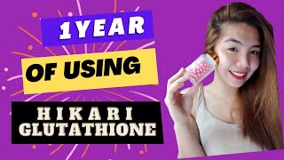 Hikari Glutathione Honest Review 1 year journey  Regine [upl. by Stovall]