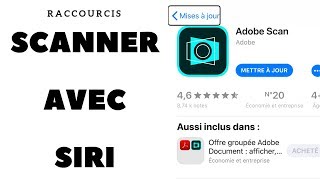 Scanner avec SIRI Cest possible avec Adobe Scan  Scanner un document avec SIRI [upl. by Notyalc214]