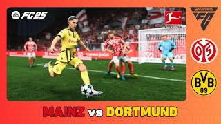 MAINZ vs BORUSSIA DORTMUND  Bundesliga 202425  EA SPORTS FC 25 [upl. by Irolav]