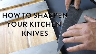 BLADESMITHING  Knife Sharpening 101  Beginner Basics [upl. by Eblehs]