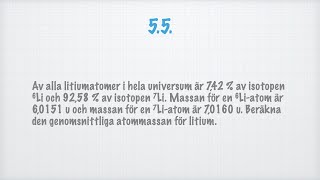 Fullständig lösning till uppgift 55 i Ehinger Kemi 1 NA förlag [upl. by Jessica]