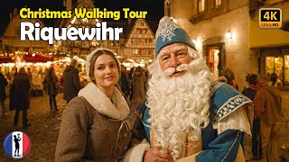 🇫🇷 RIQUEWIHR  The Magic of Christmas Alsace France Complete Walking Tour 4K60fps [upl. by Phylis]