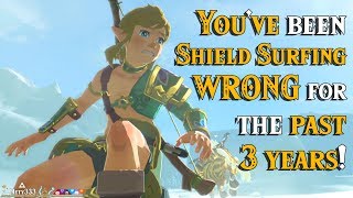 Pressing R while Shield Surfing DOES WHAT 3330 Hours Later in Zelda Breath of the Wild [upl. by Dareece128]