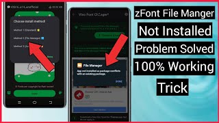 zFont File Manager Download Problem  zFont File Manager Problem  zFont File Manager Vivo  zFont 3 [upl. by Ecnerrat]