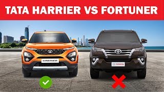 Comparison Tata Harrier vs Toyota fortuner [upl. by Froehlich481]