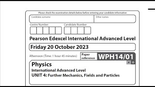 Edexcel IAL Physics U4 Oct 2023 Section A [upl. by Hedvah]