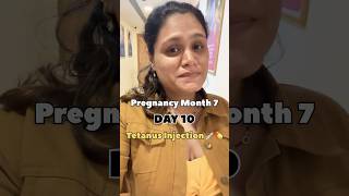 Pregnancy Vlog Painful Tetanus Injection shorts minivlog pregnancyjourney shortsfeed ytshorts [upl. by Marou989]