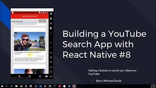 Simple YouTube Search App 8 Watching videos on YouTube [upl. by Esir12]