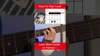 How to play Csus2 on guitar in a bar chord shape shorts guitarchords guitarlessonsforbeginners [upl. by Imis]