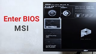 How to Enter BIOS Setup on MSI Motherboard [upl. by Ajdan]