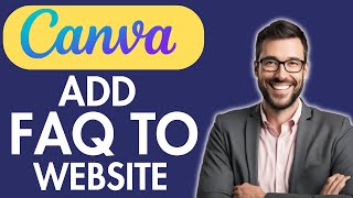 HOW TO ADD FAQ TO CANVA WEBSITE [upl. by Aiekal]