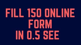 Awesome Form Filling Software  Fill 150 form in 05 see [upl. by Eudoxia734]