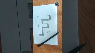 3dart howto draw 3dletterdrawing 3D LETTER F [upl. by Oderf576]