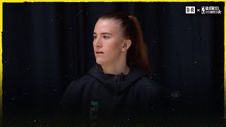 Sabrina Ionescu Joins Inside the NBA Previews 3PT Challenge vs Steph  2024 NBA AllStar Weekend [upl. by Ydnil]