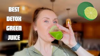 THE BEST GREEN JUICE RECIPE THAT TASTES BETTER THAN SODA  CHEERS  🥂 [upl. by Henderson]