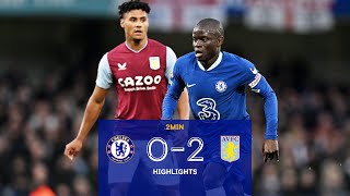 Chelsea v Aston Villa 02  Highlights  Premier League [upl. by Surtimed43]