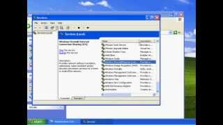 Manually Disable Windows Firewall in XP [upl. by Grunenwald962]