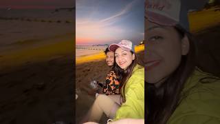 Sunset in This Beach Thailand Pataya 🥹❣️🧿 shorts trendingshorts travel minivlog meghachaube [upl. by Anawak559]